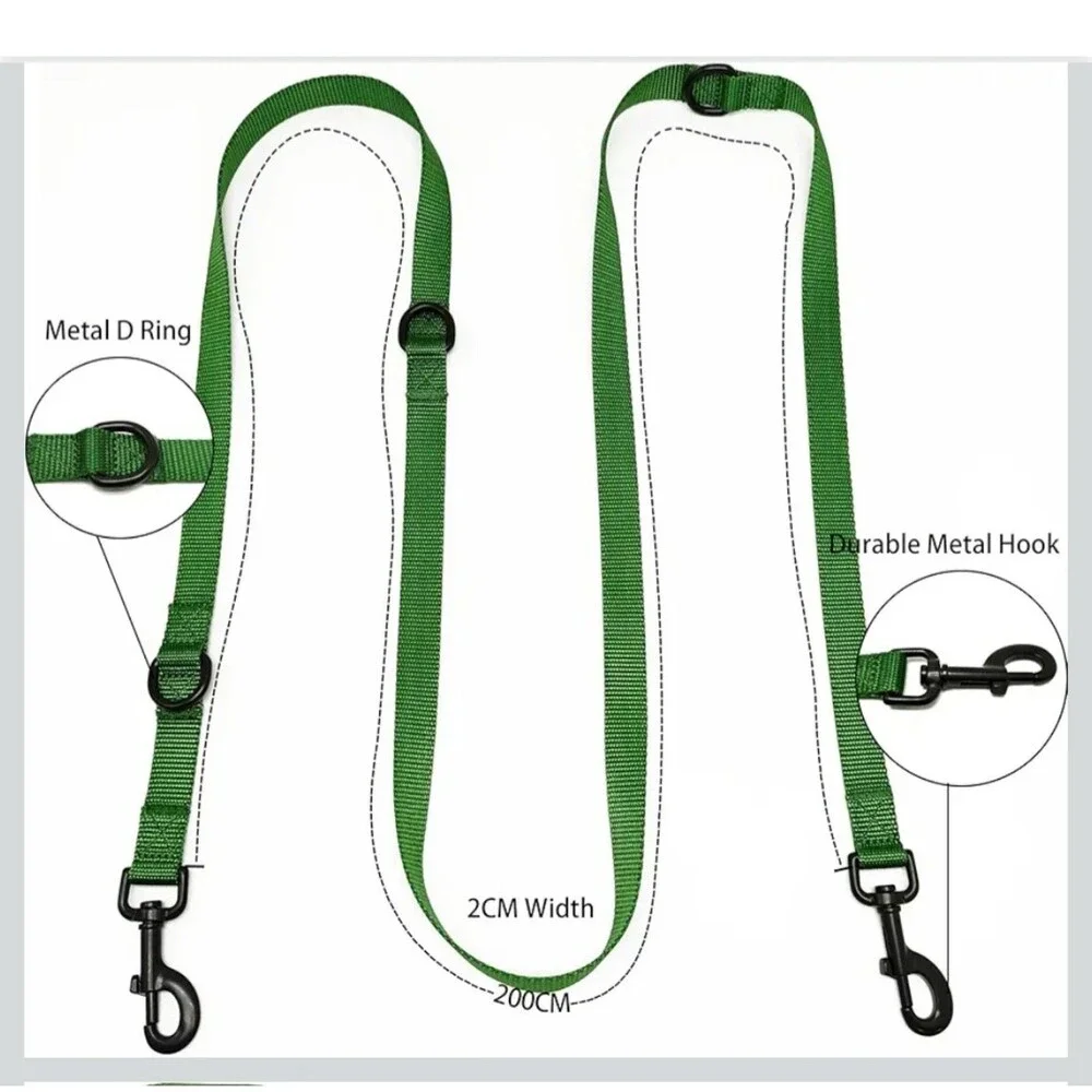 6.5ft Nylon Adjustable dog leash